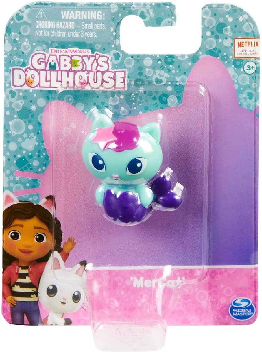 Gabbys Dollhouse mini figuurtje Mercat - 4 cm - Speelfiguur